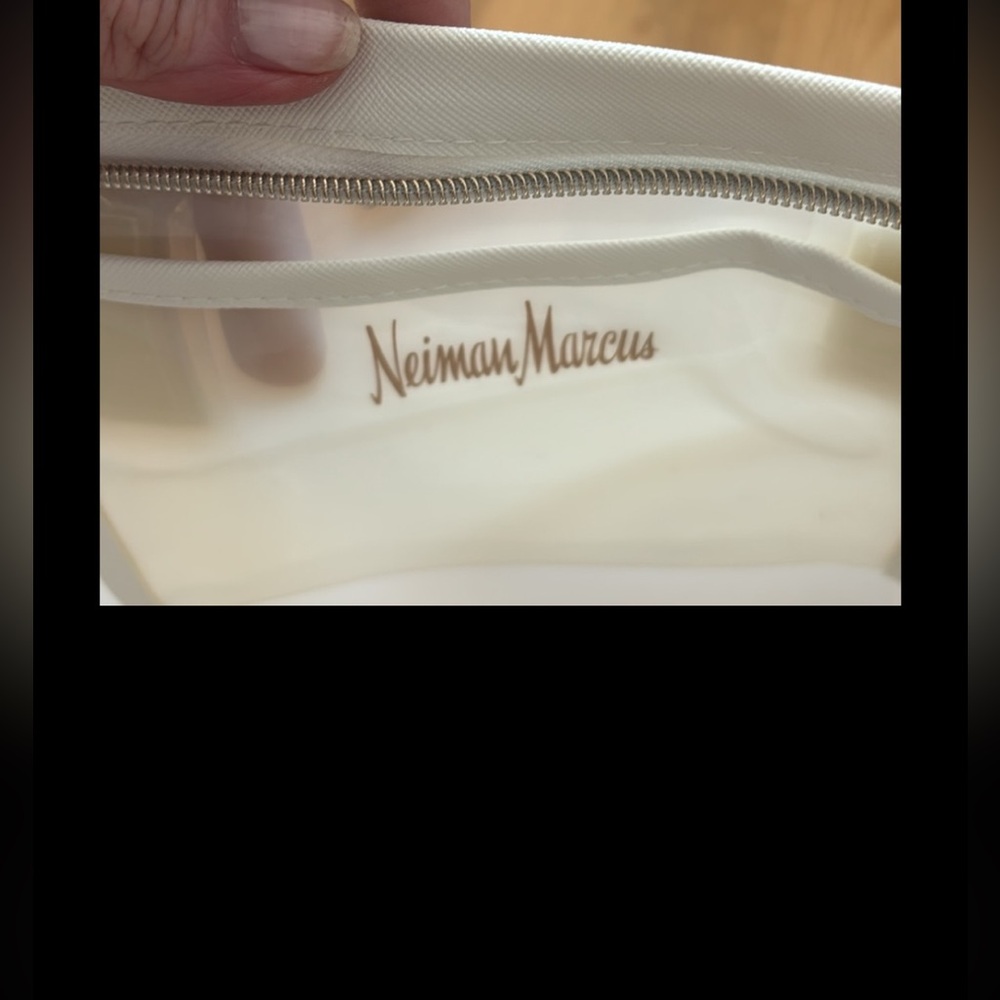 Neiman Marcus Clear VIP Tote Bag - White or Taupe - NWT - Picture 6 of 9